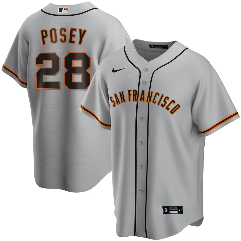 Posey Giants Gray Jersey