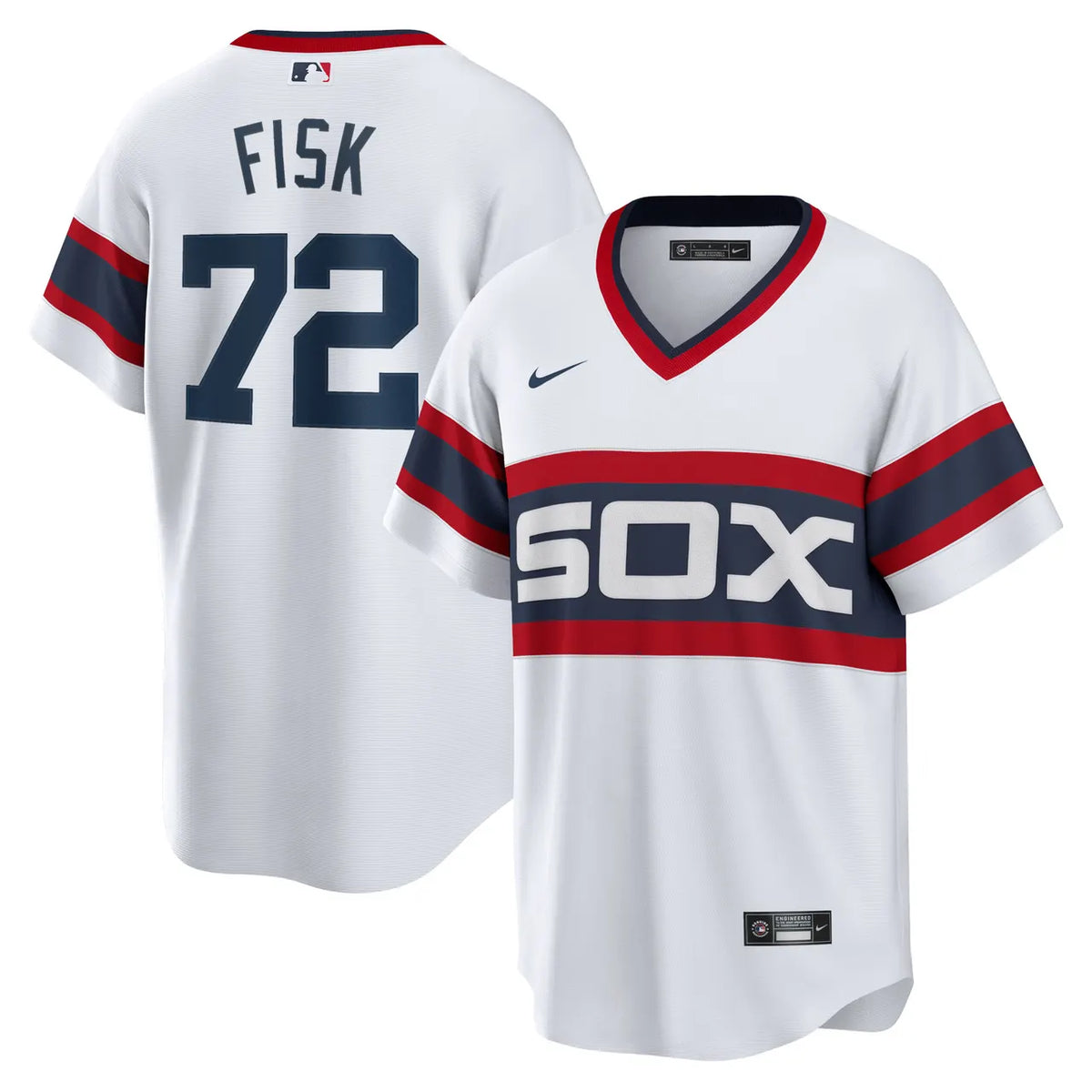 Sox Fisk White Jersey