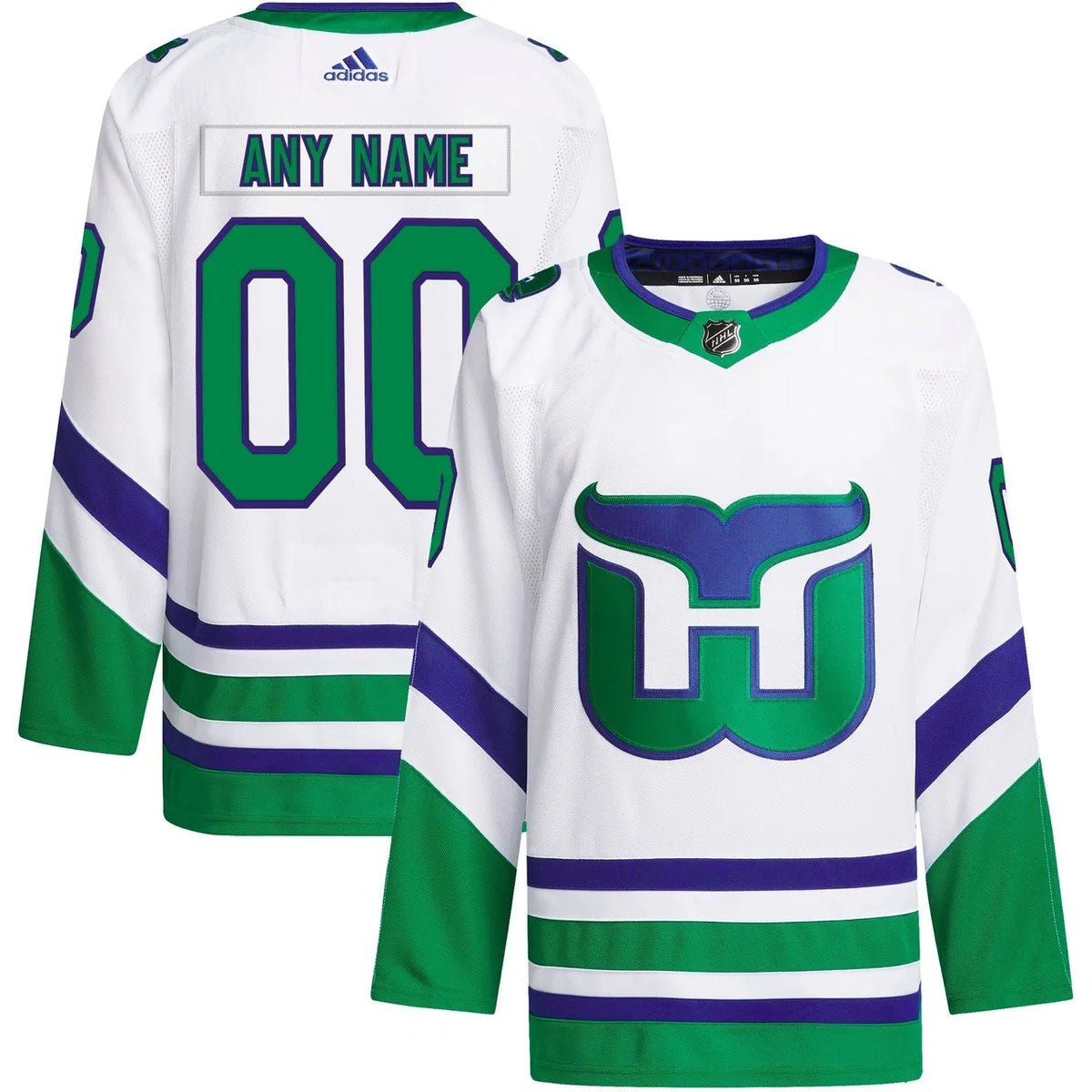 Canucks White Throwback Jersey