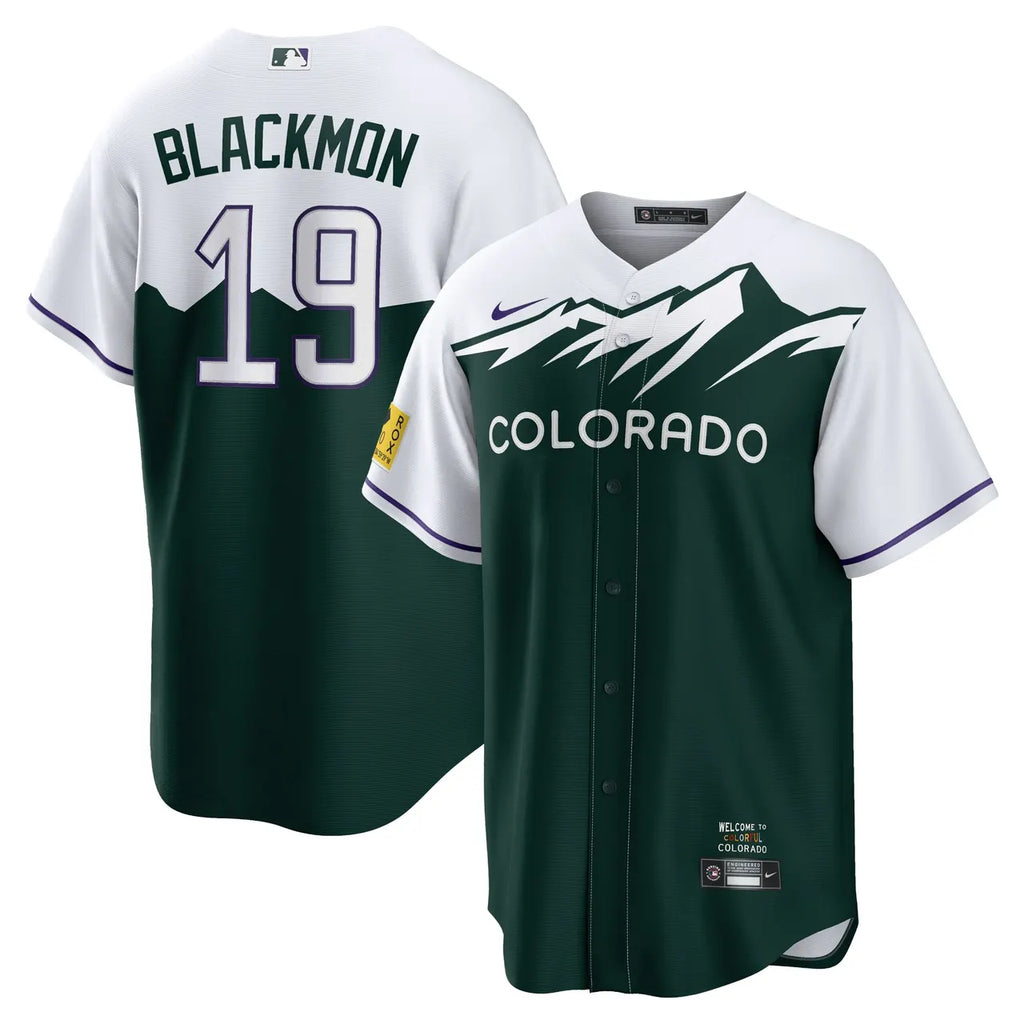 nike Rockies Blackmon Green Jersey - Hình 2