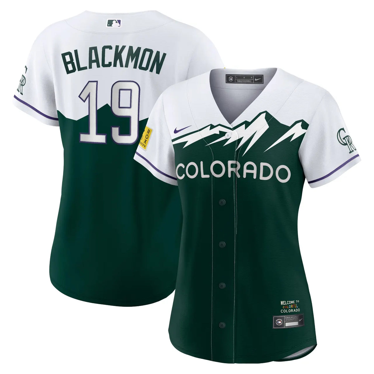 nike Blackmon Rockies Green Jersey
