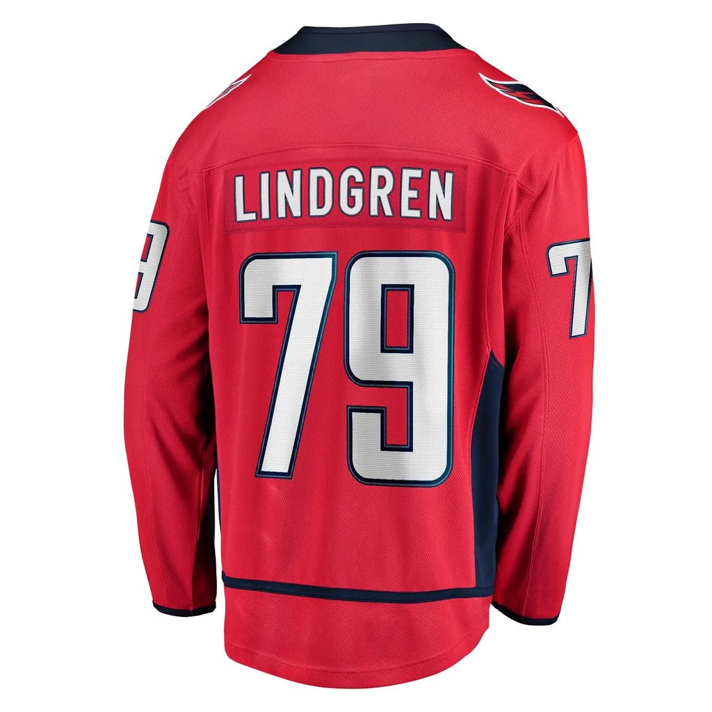 Lindgren Capitals Red Jersey fanatics - Hình 4
