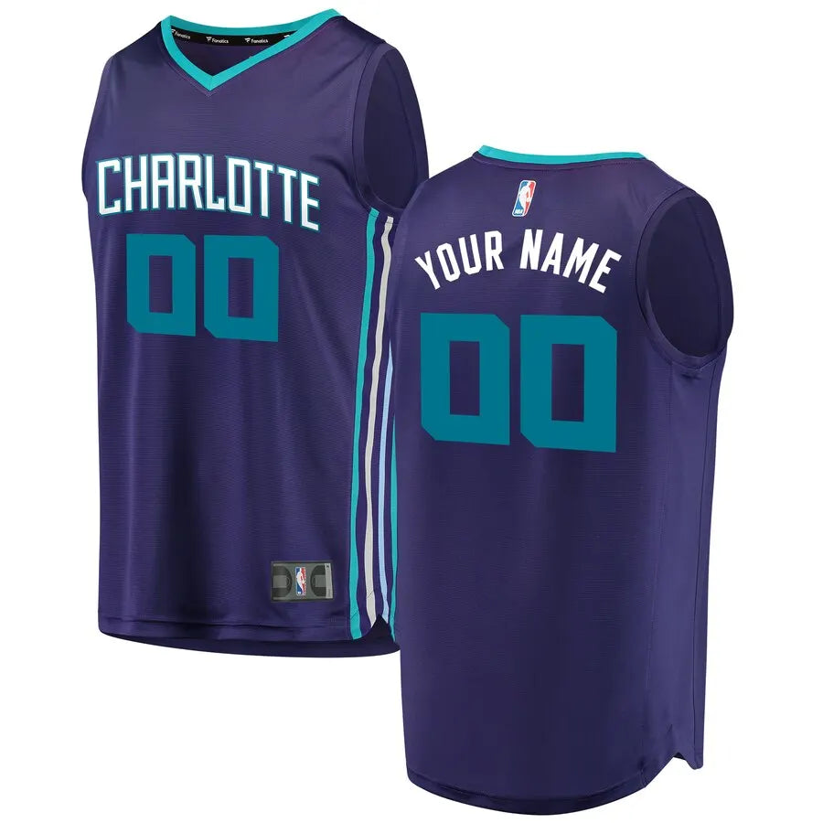 custom Fanatics Hornets Purple Jersey