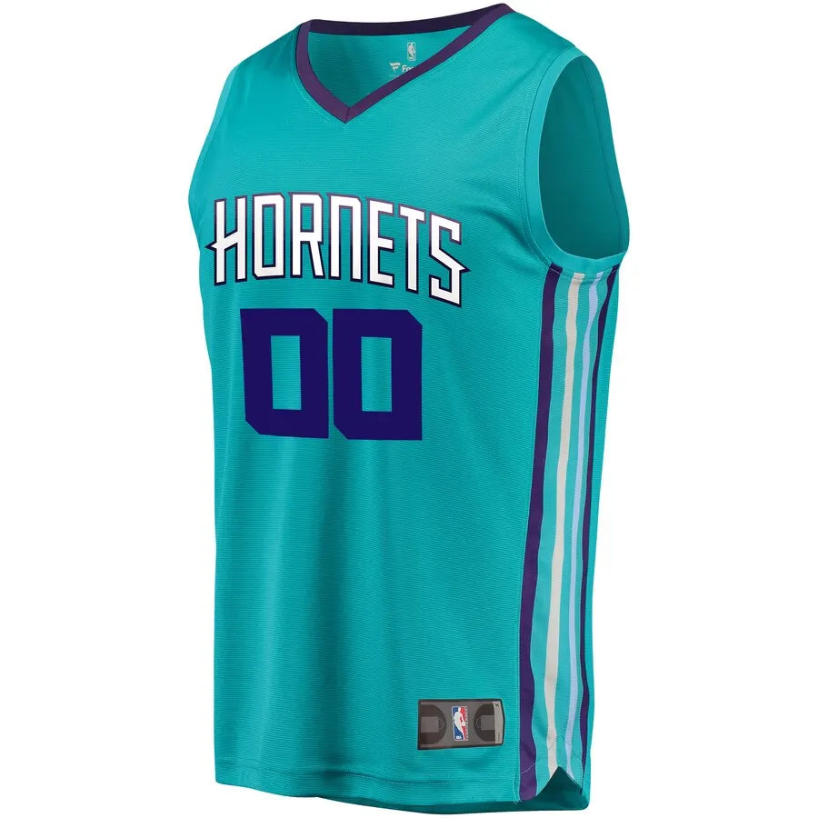 fanatics personalized Hornets Teal Custom Jersey - Hình 2