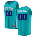 fanatics personalized Hornets Teal Custom Jersey