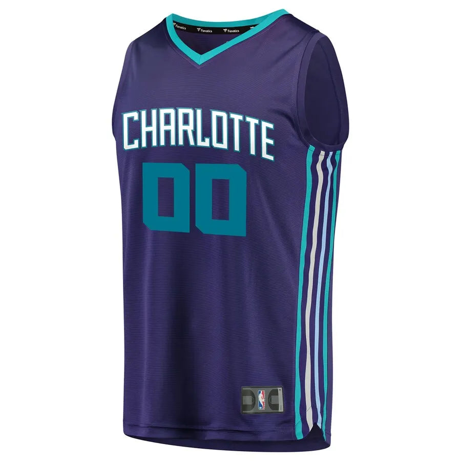 personalized Fanatics Hornets Purple Custom Jersey - Hình 2