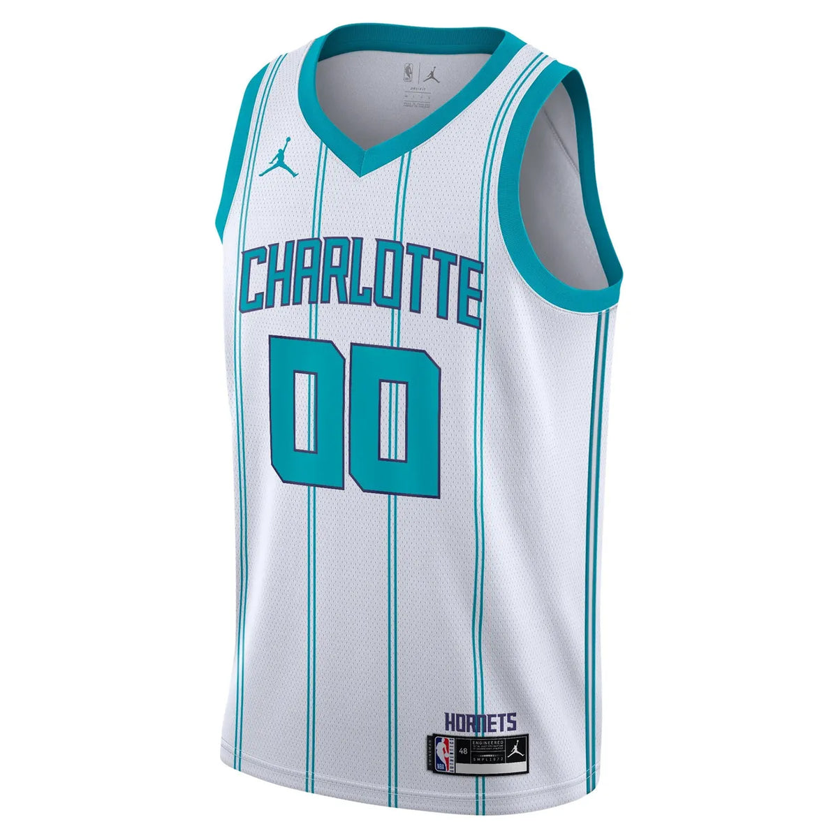 Jordan Hornets White Jersey teal - Hình 2