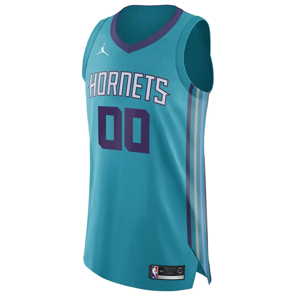 custom Jordan Hornets Teal Jersey - Hình 3