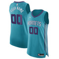 custom Jordan Hornets Teal Jersey