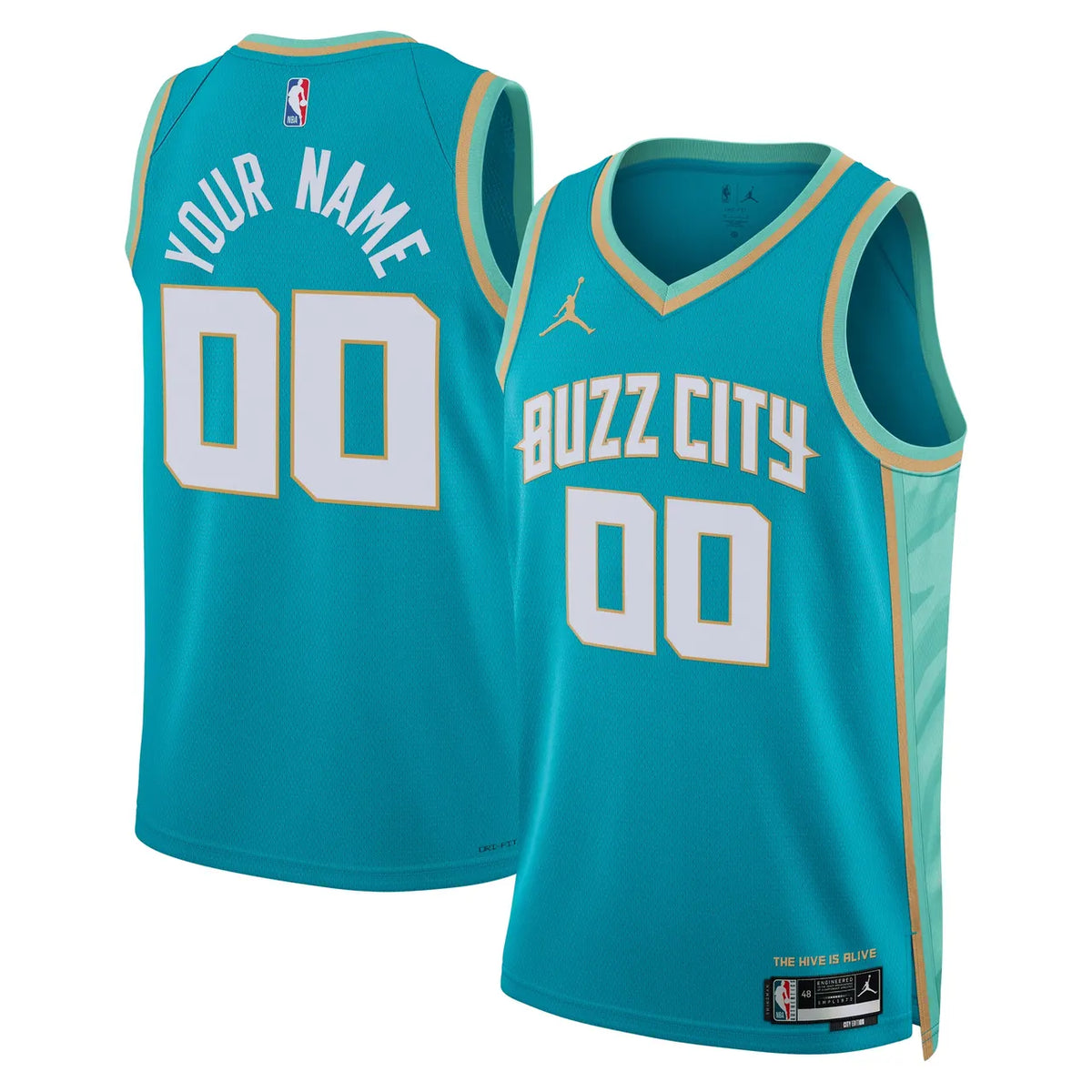 Hornets Teal Buzz City Jersey