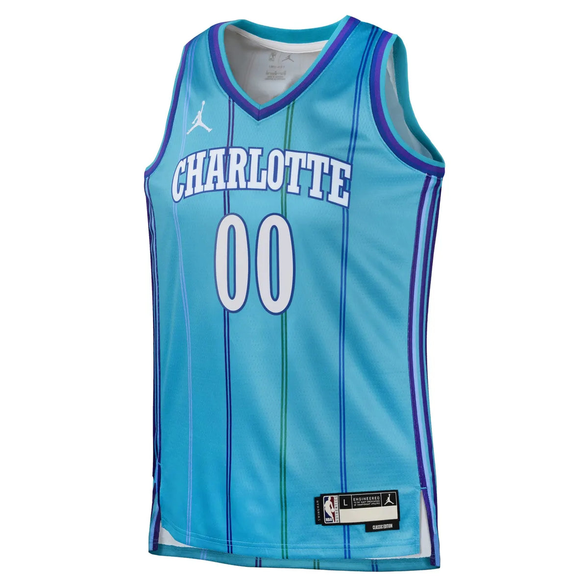 jordan personalized Hornets Teal Custom Jersey - Hình 2