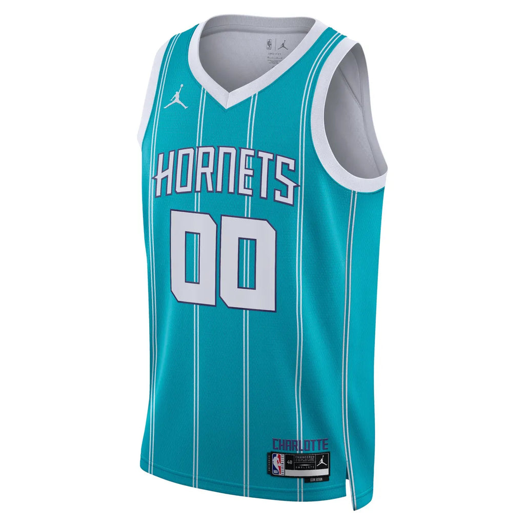 Hornets Teal Custom Jersey jordan - Hình 2