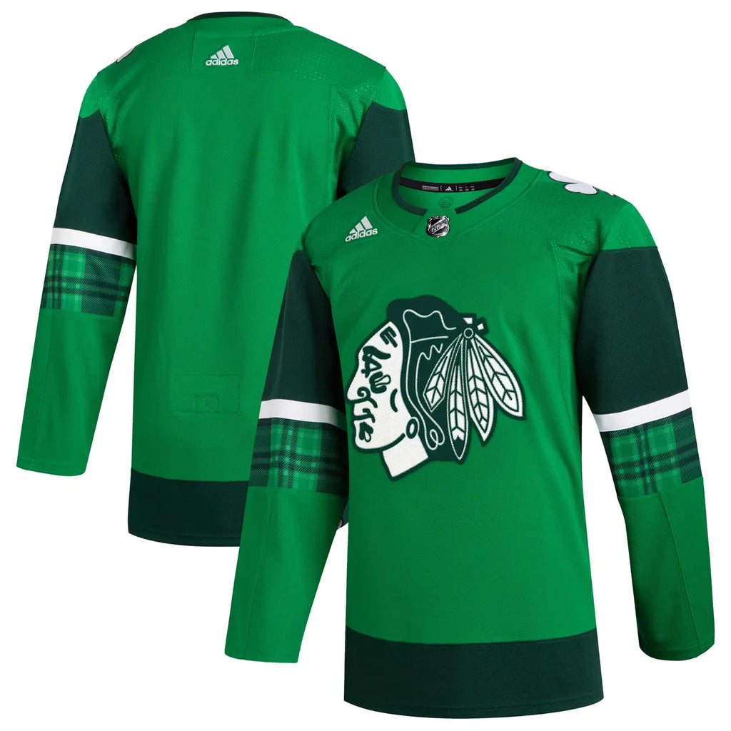 adidas Blackhawks St. Patrick's Jersey - Hình 2