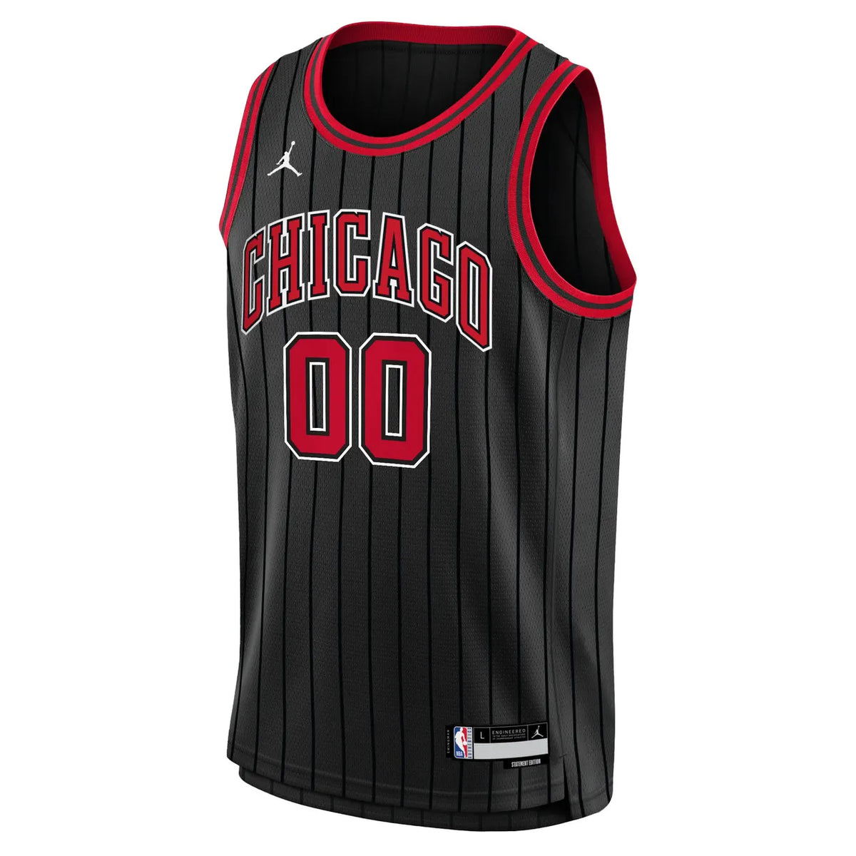 Bulls Black Pinstripe Jersey - Hình 2