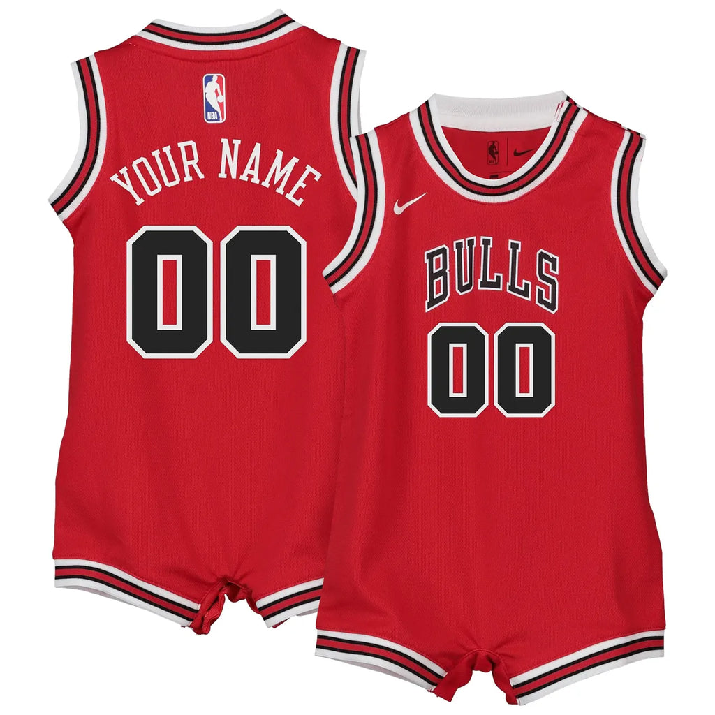 Bulls Red Infant Jersey Romper