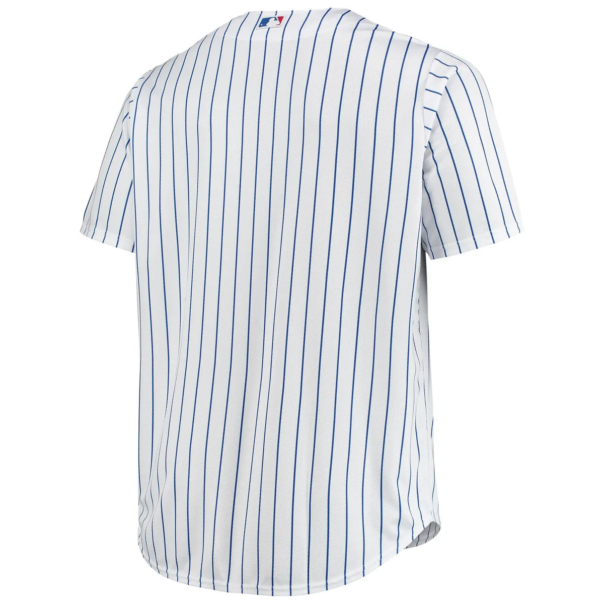 white Majestic Cubs Pinstripe Jersey - Hình 4