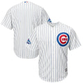 majestic world Cubs White Pinstripe Jersey