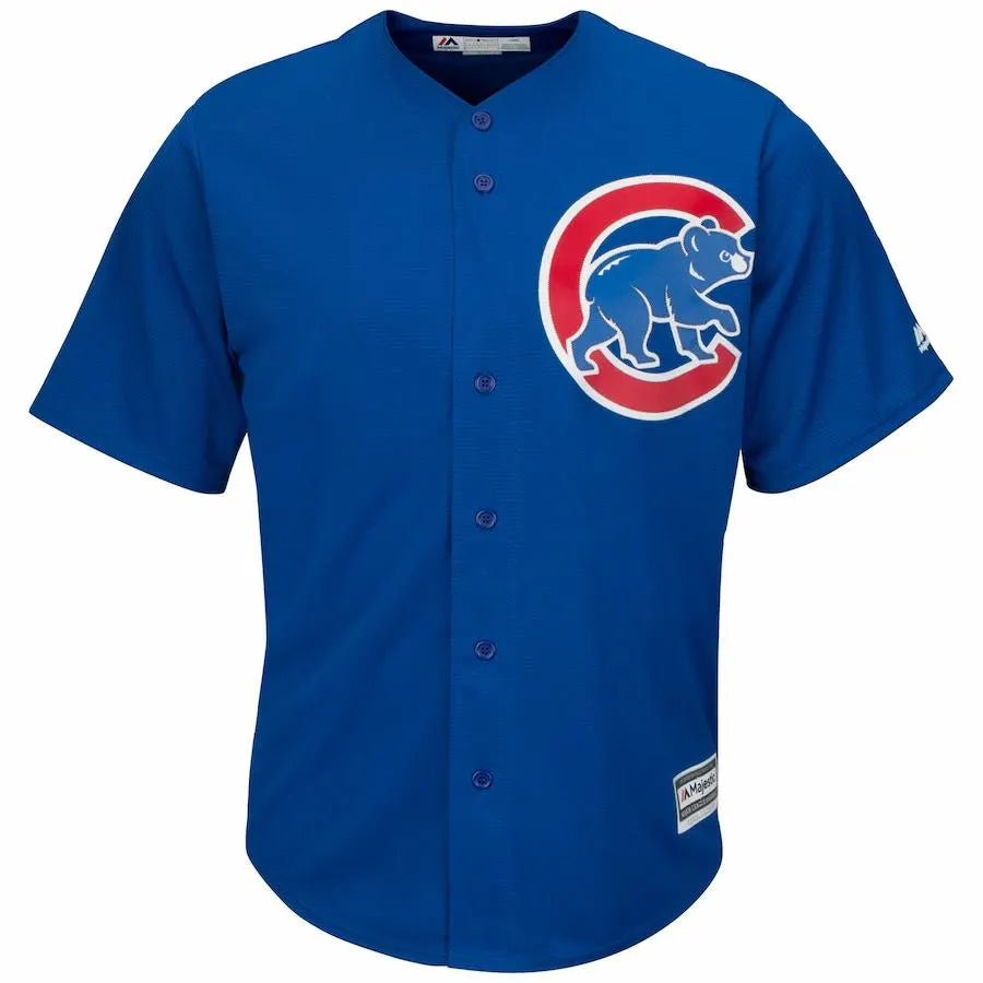 button Majestic Cubs Royal Blue Jersey - Hình 2