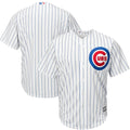 Cubs White Pinstripe Jersey majestic authentic
