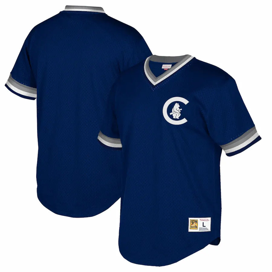 Cubs Navy V-Neck Jersey