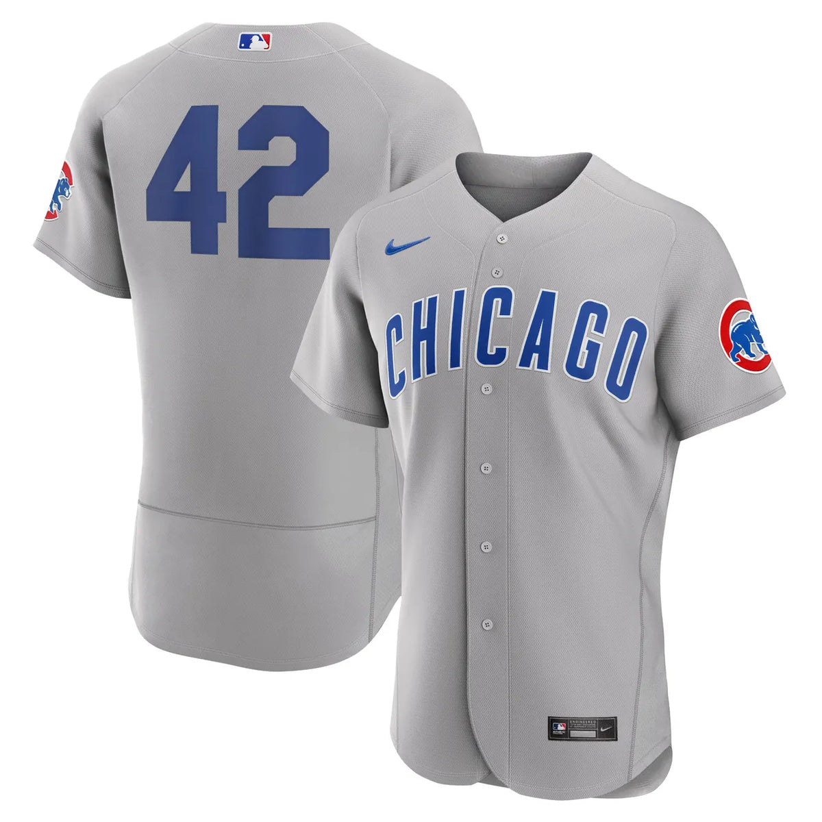 Cubs Gray Alternate Jersey #42