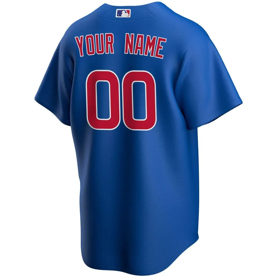 Cubs Royal Blue Custom Jersey nike - Hình 3