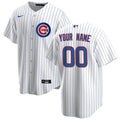 Cubs White Pinstripe Custom Jersey nike personalized
