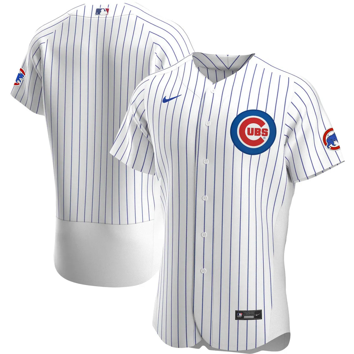 authentic Nike Cubs White Pinstripe Jersey