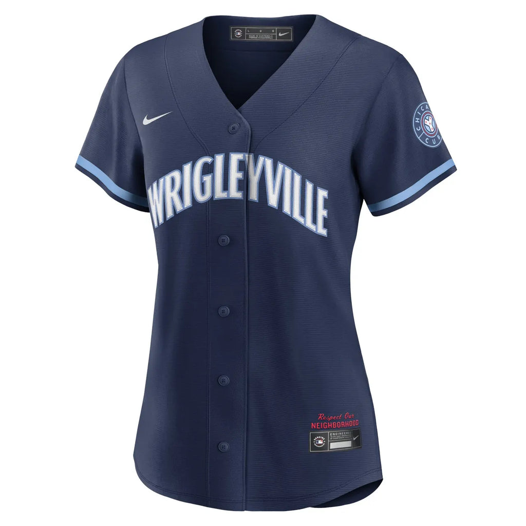 Cubs Wrigleyville Navy Jersey - Hình 3