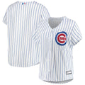 Cubs White Pinstripe Jersey majestic