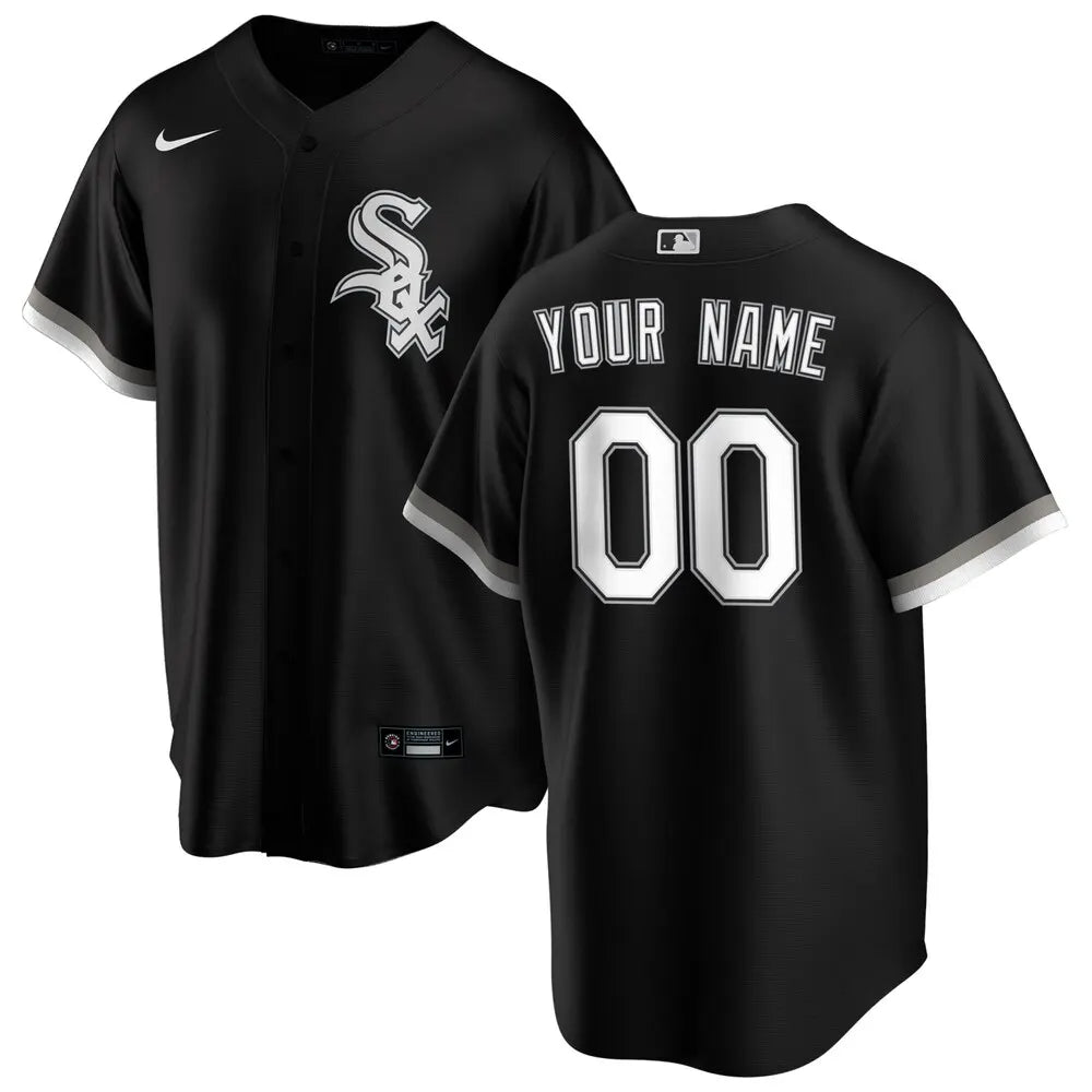 White Sox Black Custom Jersey