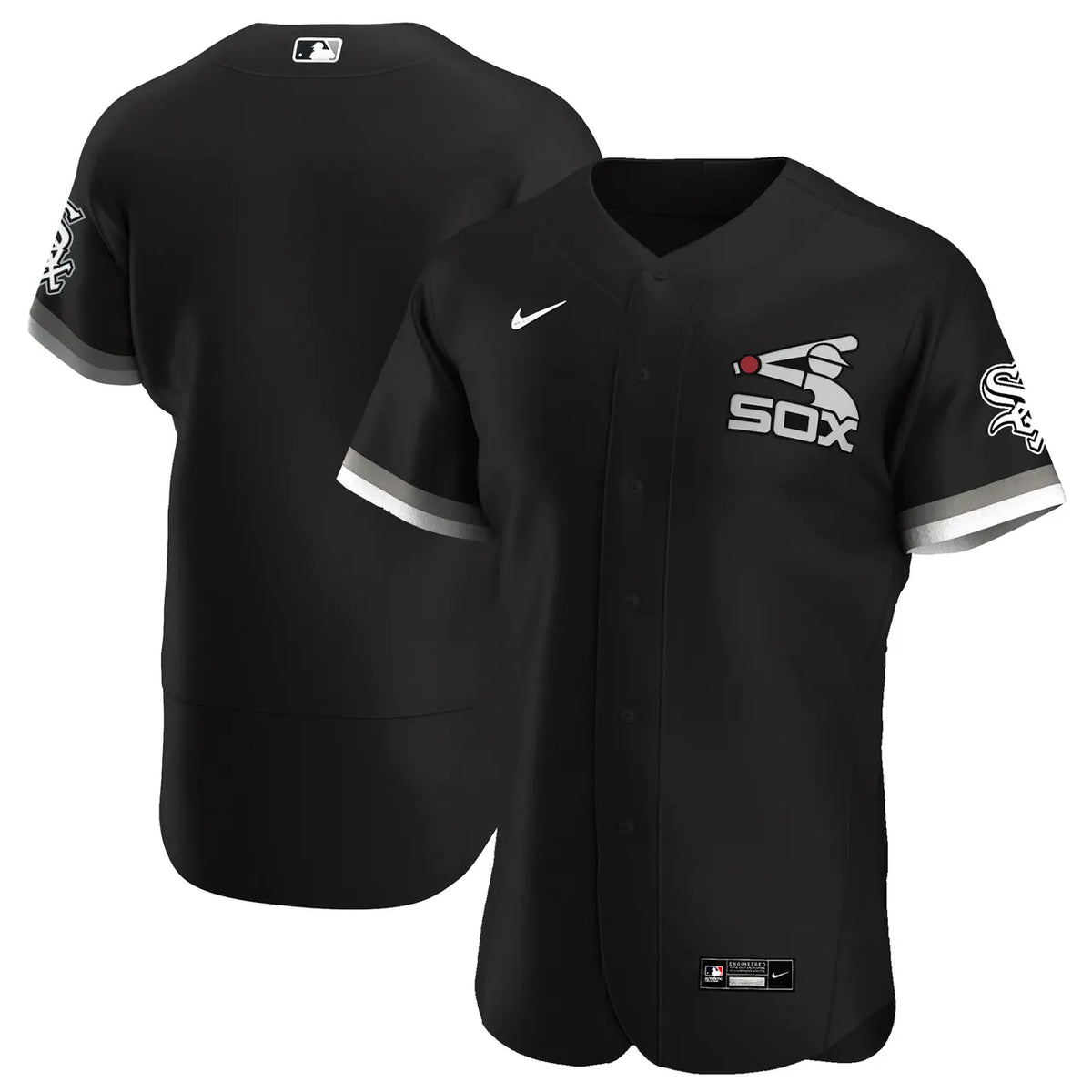 replica Nike Black White Sox Jersey - Hình 2