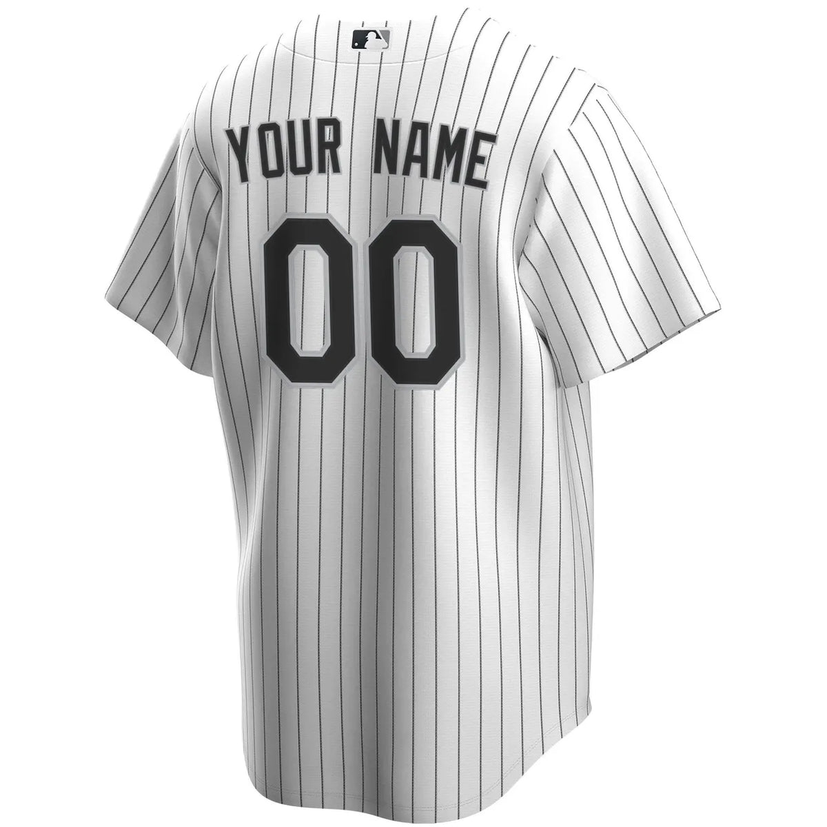 nike White Sox Pinstripe Custom Jersey - Hình 4