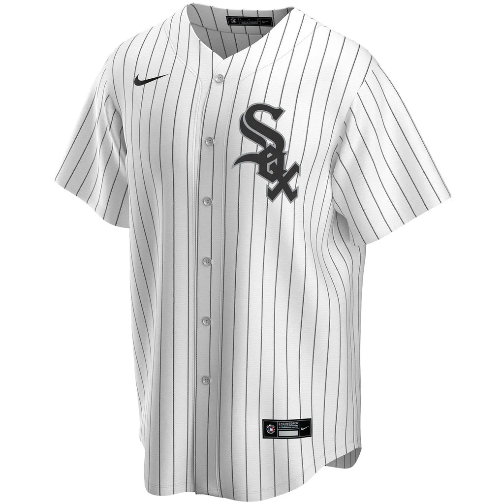 nike White Sox Pinstripe Custom Jersey - Hình 3