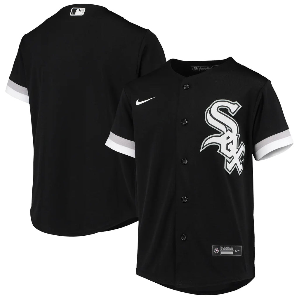 Nike White Sox Black Jersey - Hình 2
