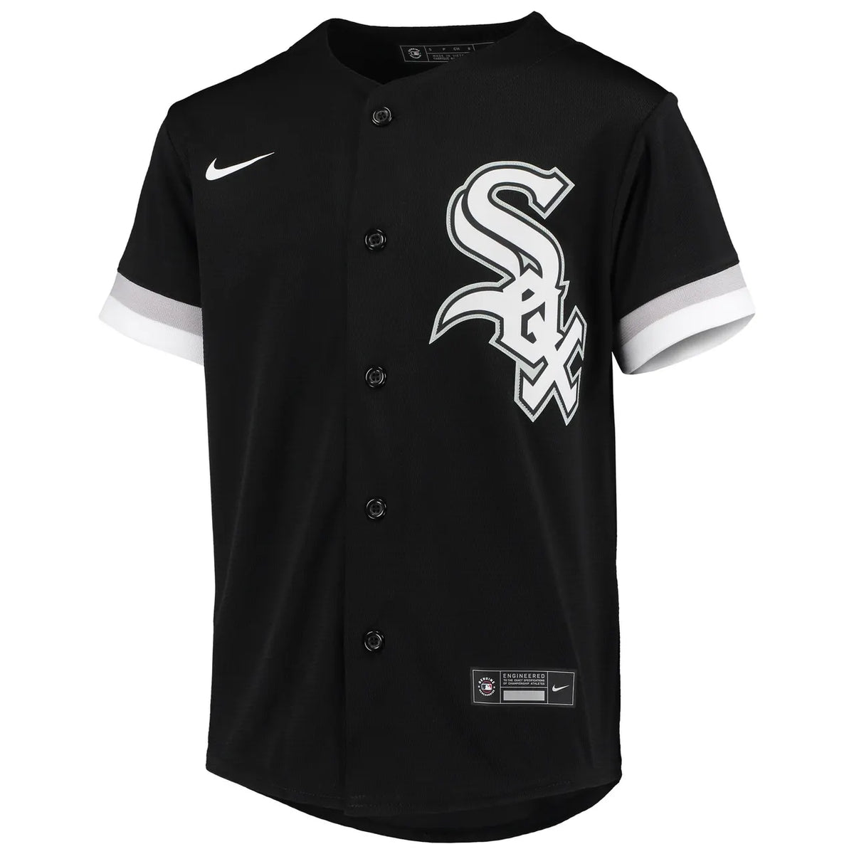 Nike White Sox Black Jersey - Hình 3