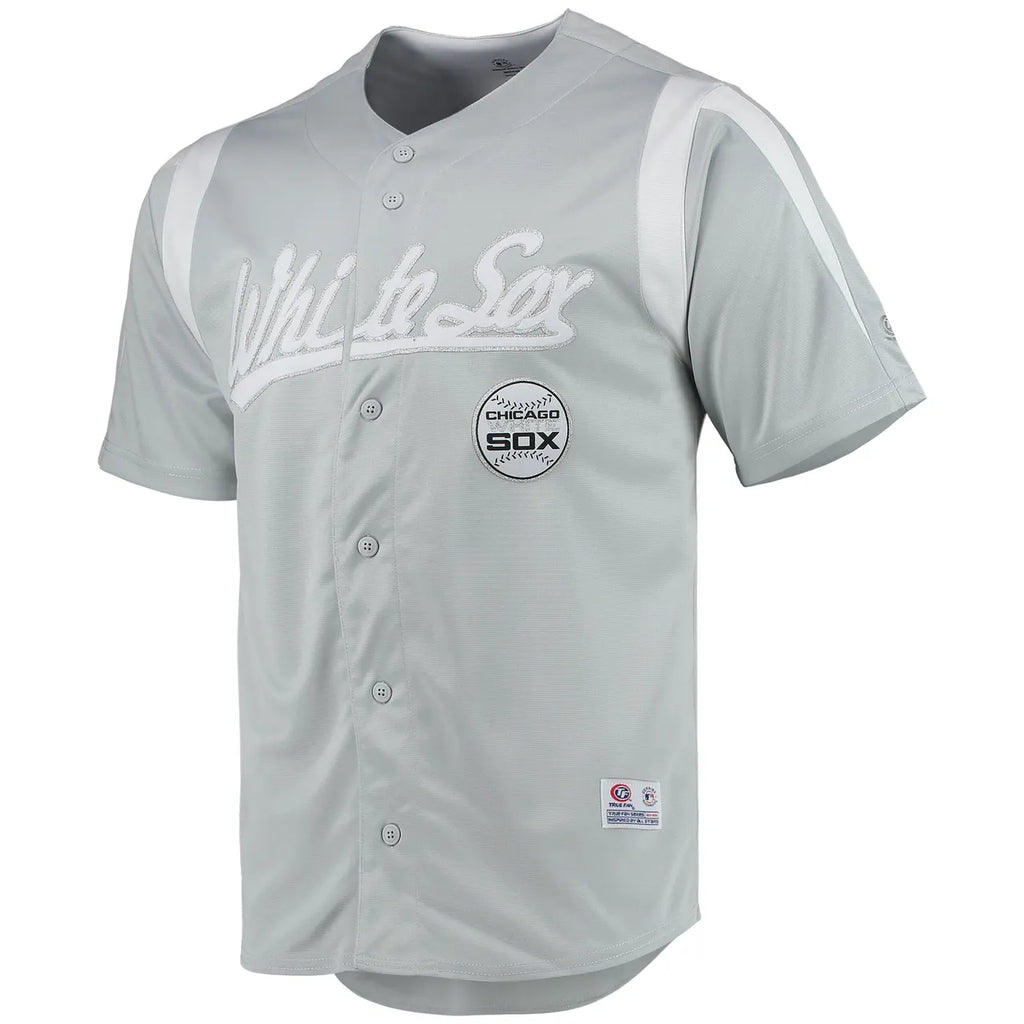 Chicago White Sox Gray Jersey true - Hình 3