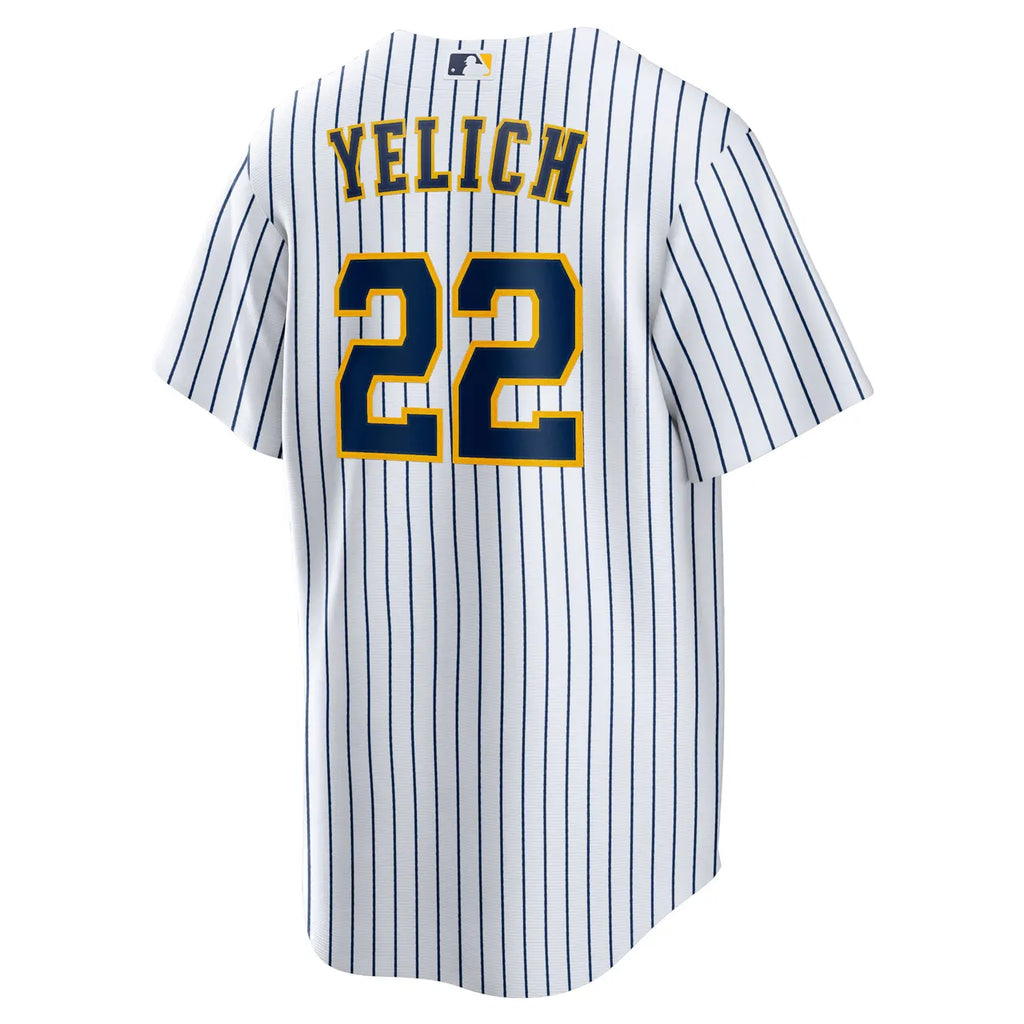 Yelich Brewers Gray Jersey nike authentic - Hình 12