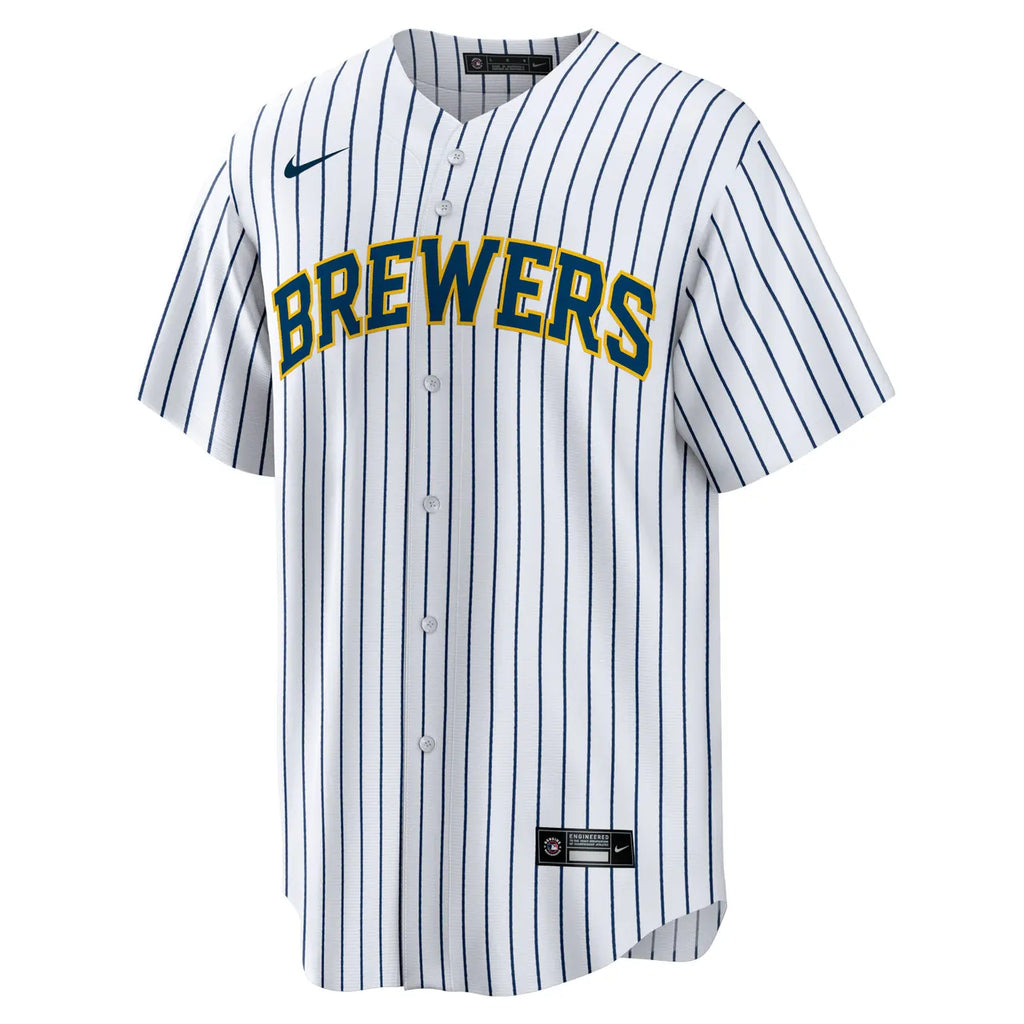 Yelich Brewers Gray Jersey nike authentic - Hình 11