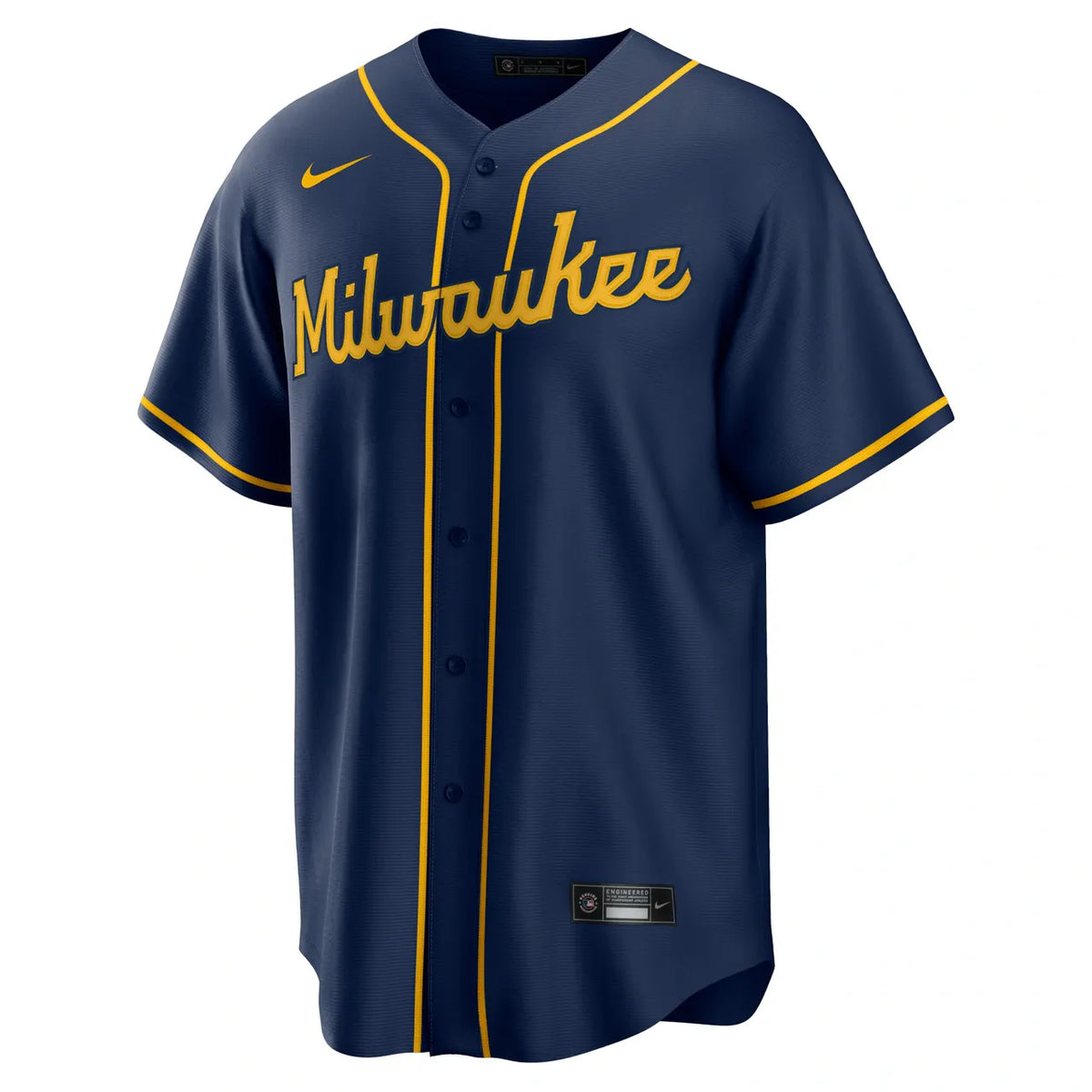 nike white Yelich Brewers Pinstripe Jersey - Hình 11