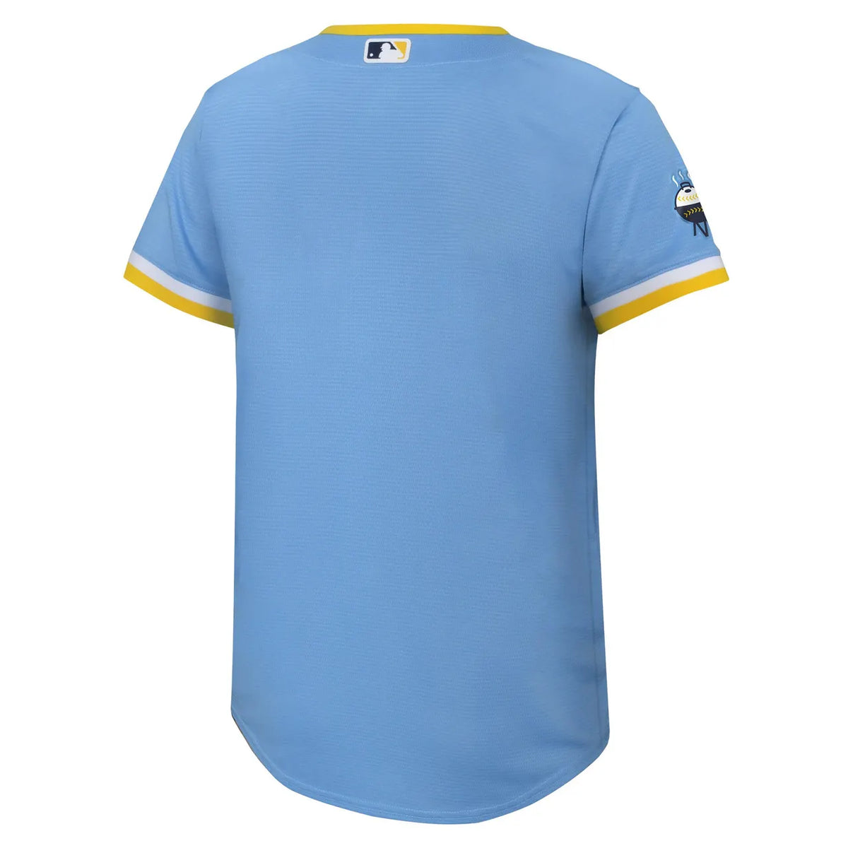 brew Nike Brewers Light Blue Jersey - Hình 3