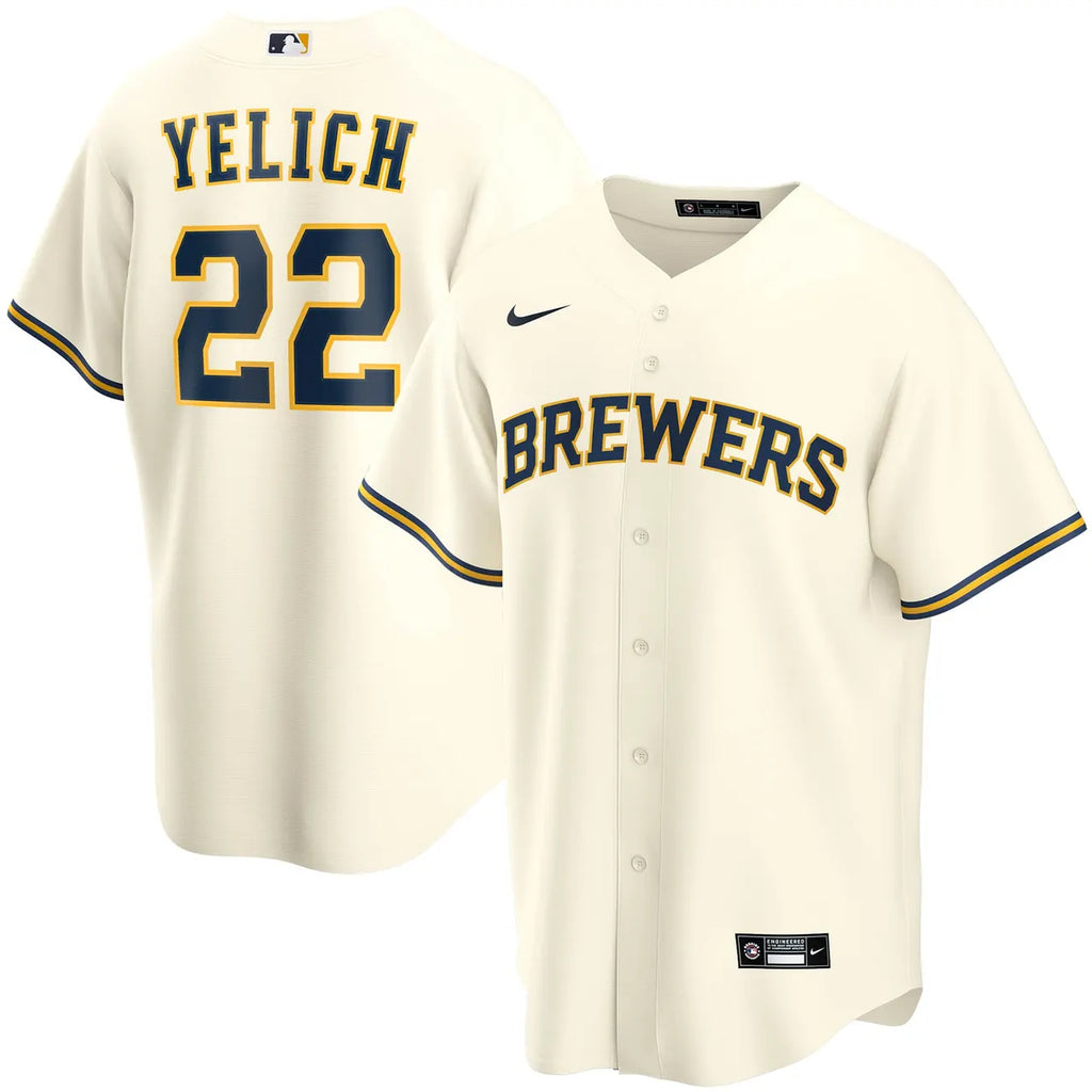 Yelich Brewers Navy Jersey nike - Hình 5