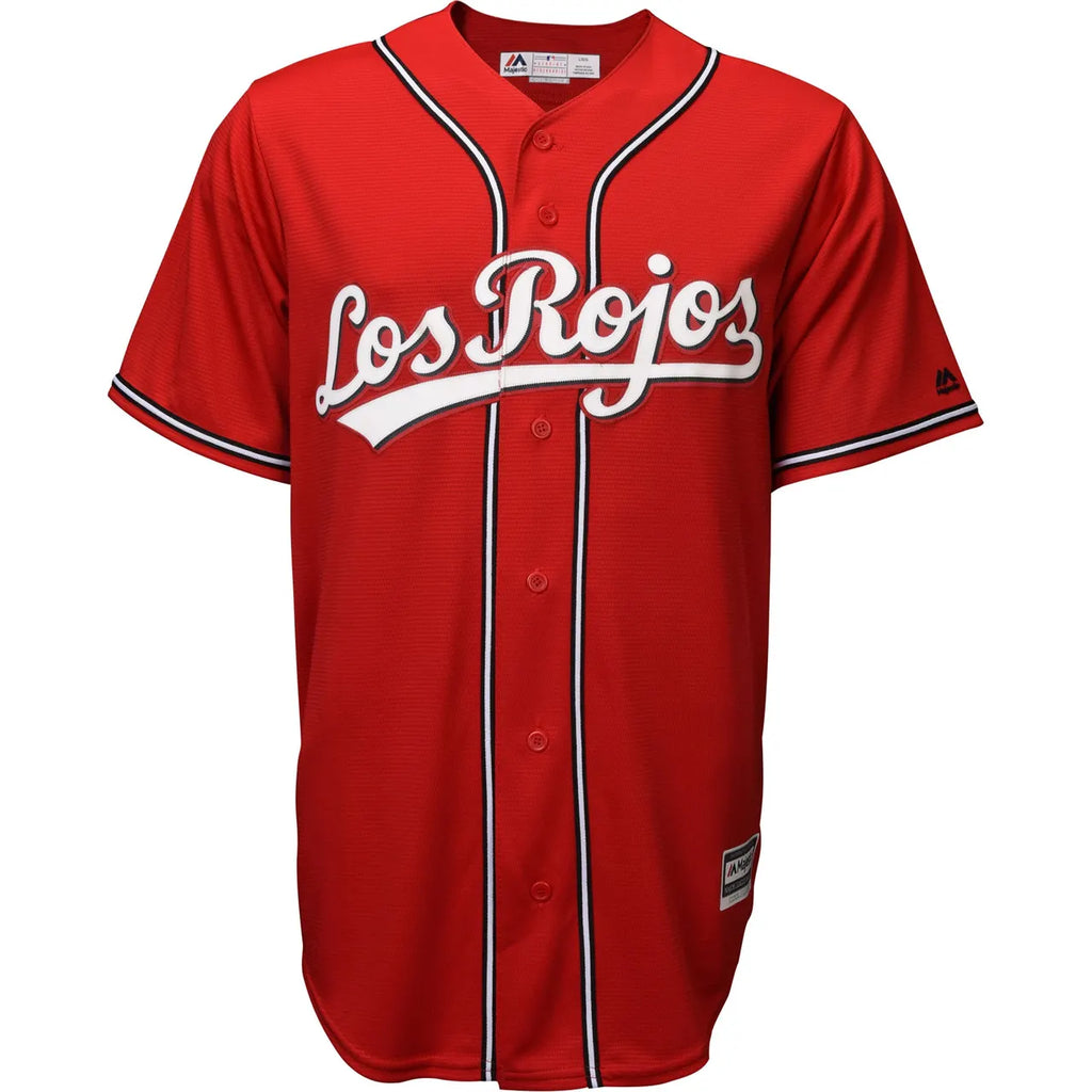 Majestic Los Rojos Red Jersey - Hình 3