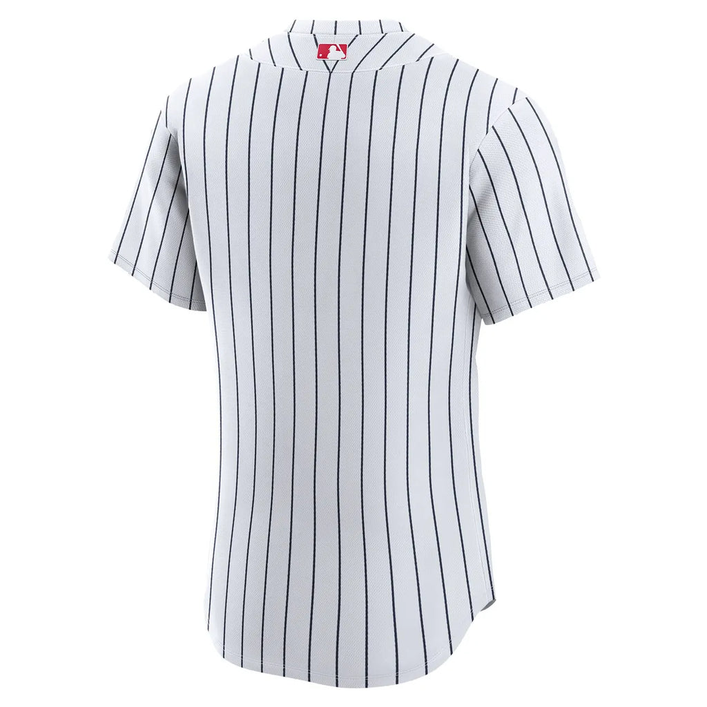 Reds Pinstripe White Jersey - Hình 4