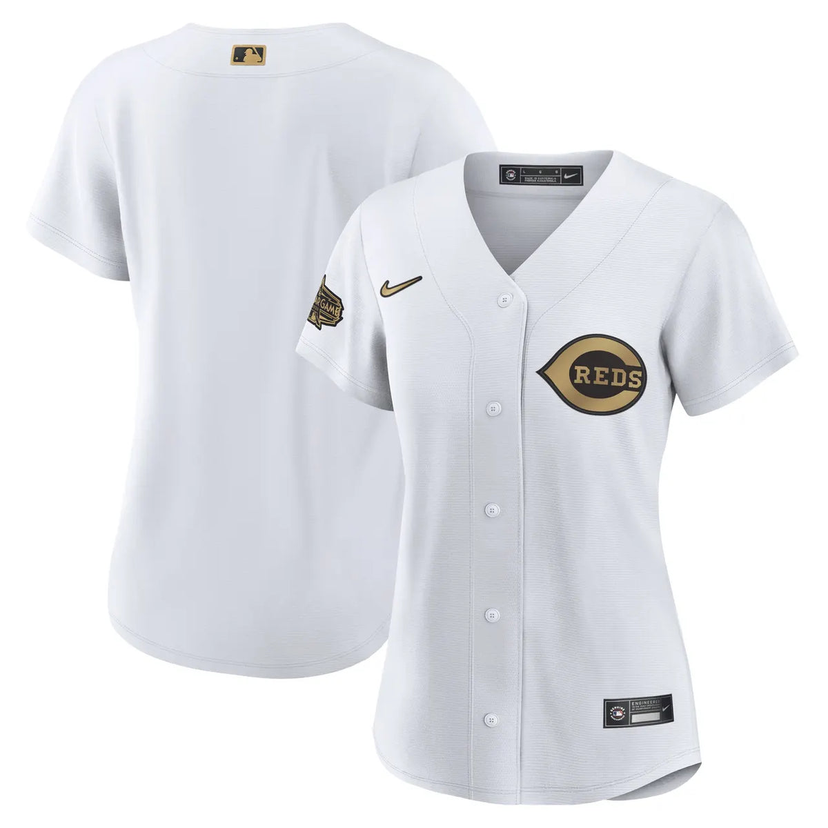 Reds Women's White Replica Jersey