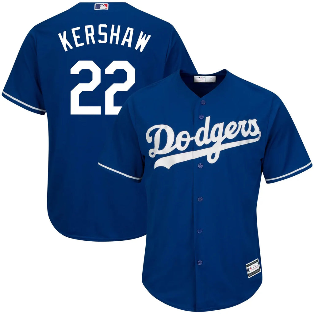 authentic Majestic Kershaw Dodgers Blue Jersey