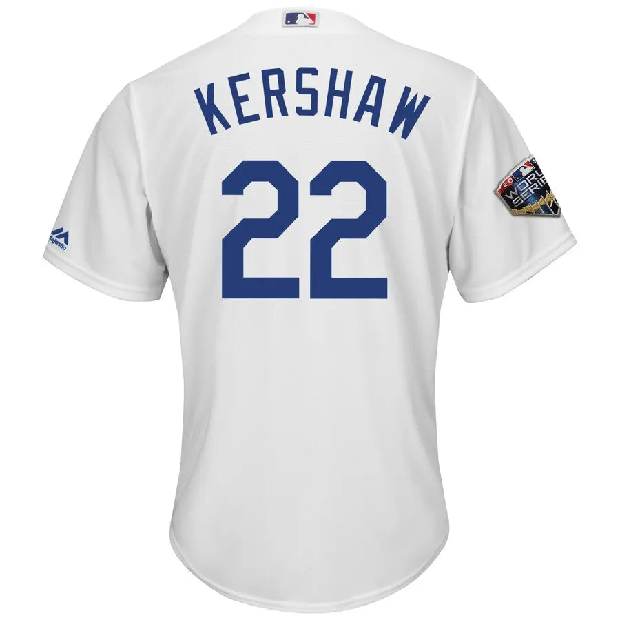 Kershaw Dodgers White Jersey majestic - Hình 3