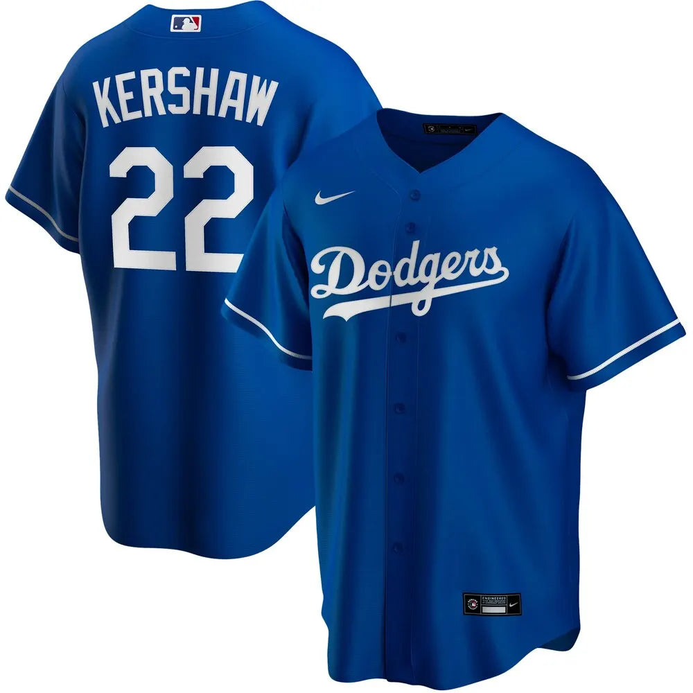 Kershaw Dodgers Blue Jersey