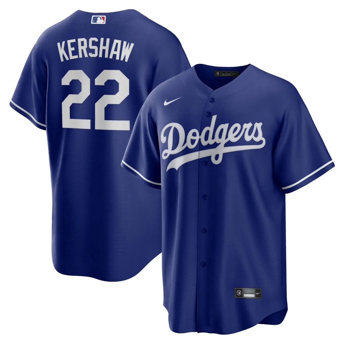 Kershaw Dodgers Royal Blue Jersey