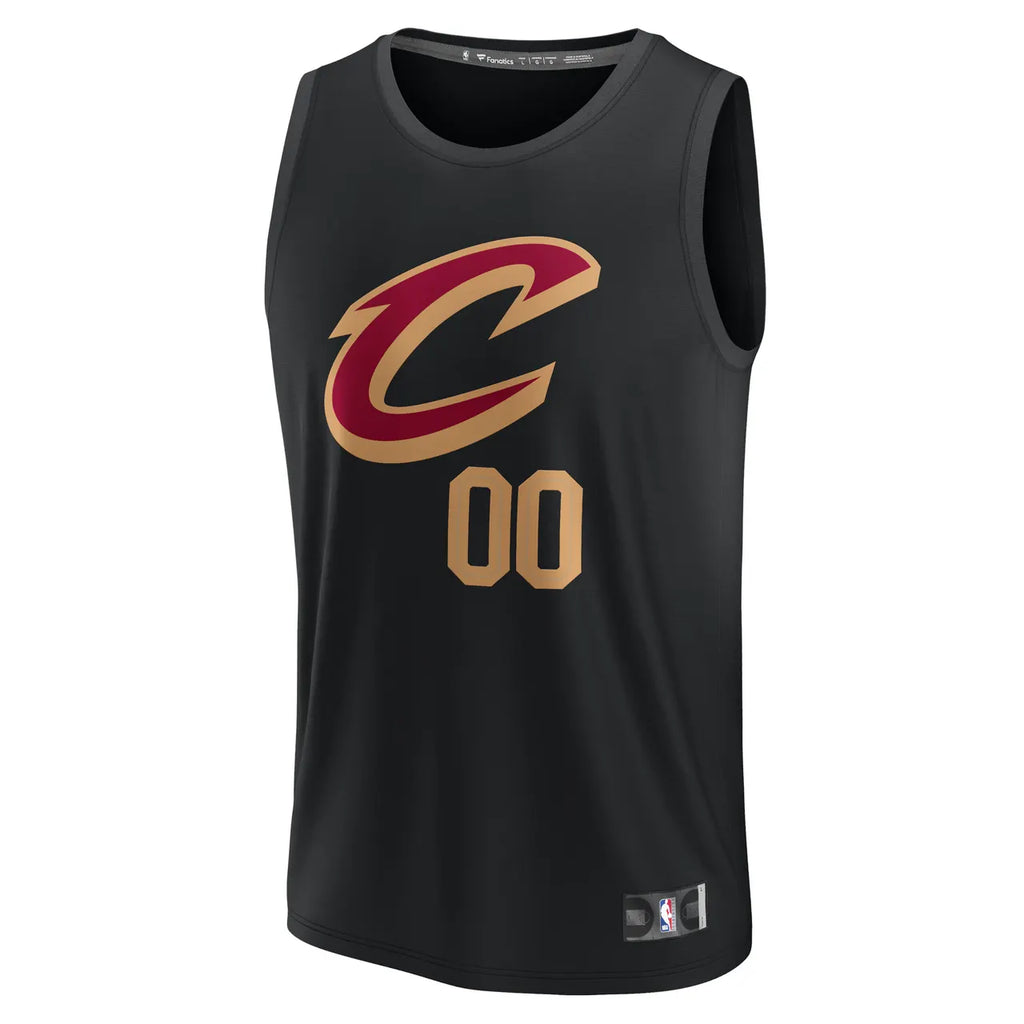 Cavs Black Alternate Custom Jersey - Hình 3